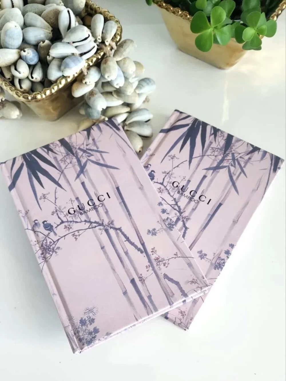 ✨NEW Designer GUCCI Journal Notebook Bamboo Pink Hardcover 4.5x7 Perfect Gift!